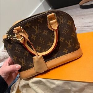 Louis Vuitton Brown and Tan Monogram Crossbody Bag